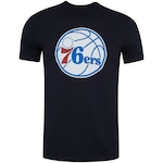 Camiseta Philadelphia 76ers NBA Basic Logo - Masculina AZUL ESCURO