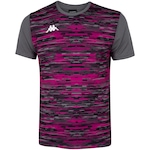 Camisa Kappa Manga Curta Jenner 2.0 - Masculina CINZA ESC/ROSA