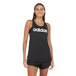 Camiseta Regata adidas Logo Linear - Feminina PRETO