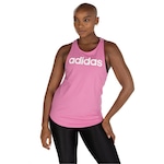 Camiseta Regata adidas Logo Linear - Feminina ROSA/BRANCO