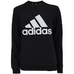 Blusão adidas Infantil Essentials Big Logo PRETO/BRANCO