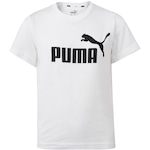 Camiseta Puma Essentials Logo Tee B - Infantil BRANCO