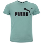 Camiseta Puma Essentials Logo Tee B - Infantil VERDE