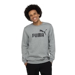 Blusão Puma Essentials Big Logo Crew FI - Masculino CINZA