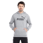 Blusão Puma com Capuz Masculino Essentials Big Logo CINZA