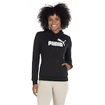 Blusão Puma Feminino com Capuz Essentials Logo FL PRETO