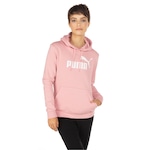 Blusão Puma Feminino com Capuz Essentials Logo FL ROSA