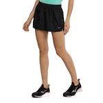 Shorts Mizuno Feminino New Runner Preto/Roxo Cla