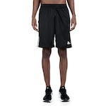 Bermuda Adidas 3S Masculina - Preto+Cinza