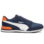 Tênis Puma ST Runner V2 SN BDP - Masculino AZUL ESC/LARANJA