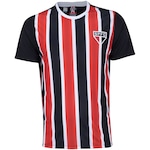 Camiseta do São Paulo 21 Change Braziline - Masculina PRETO/VERMELHO