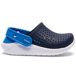 Sandália Crocs Infantil Literide Clog AZUL ESC/BRANCO