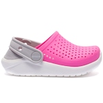 Sandália Crocs Infantil Literide Clog ROSA/BRANCO