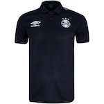 Camisa Polo do Grêmio Masculina Umbro Viagem 21 PRETO