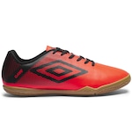 Chuteira Futsal Umbro Game IC - Adulto Coral/Preto