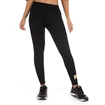 Calça Legging Feminina Puma Essentials + Metallic PRETO/OURO