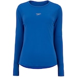 Camiseta Feminina Speedo Manga Longa UV 50 AZUL CLA/AZUL