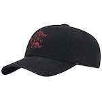 Boné do Flamengo 21 Aba Curva adidas Strapback - Adulto PRETO/VERMELHO