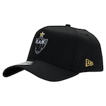 Boné do Atlético Mineiro New Era Aba Curva Snapback 940 Basic - Adulto PRETO