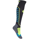 Meia de Compressão Cano Alto Asics Socks Masculina PRETO/AMARELO