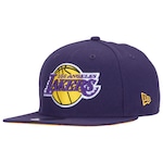 Boné Los Angeles Lakers NBA Aba Reta New Era 950 OF SN Primary Snapback - Adulto ROXO