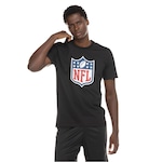 Camiseta New Era NFL Manga Curta Basic Time - Masculina PRETO