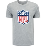 Camiseta New Era NFL Manga Curta Basic Time - Masculina CINZA