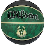 Bola de Basquete Wilson NBA Milwaukee Bucks Team Tiedye VERDE/PRETO