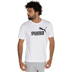 Camiseta Puma Manga Curta Essentials Logo - Masculina BRANCO