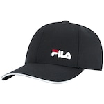 Boné Fila Aba Curva Strapback Tennis Pro - Adulto PRETO