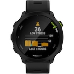 Monitor Cardíaco com GPS Garmin Forerunner 55 PRETO