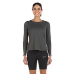 Camiseta Manga Longa Mizuno Energy New - Feminina CINZA ESCURO