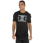 Camiseta Under Armour Manga Curta Boxed Sportstyle - Masculina PRETO/CINZA ESC