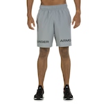 Bermuda Masculina Under Armour Woven Graphic CINZA/PRETO