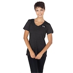 Camiseta Under Armour Manga Curta Tech Short - Feminina PRETO/PRATA