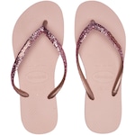 Chinelo Havaianas Slim Glitter II - Adulto ROSA