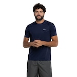 Camiseta Mizuno Manga Curta com Proteção UV FC - Masculina AZUL ESCURO