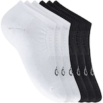 Kit de Meias Invisível Olympikus Sixpk com 6 Pares - Adulto BRANCO/PRETO