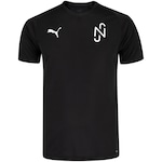 Camiseta do Neymar Jr Puma Manga Curta Teamliga Jersey - Masculina PRETO/BRANCO