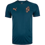 Camiseta do Neymar Jr Puma Manga Curta Teamliga Jersey - Masculina AZUL ESC/ROSA