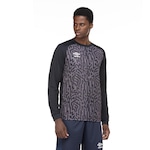 Camisa de Goleiro Manga Longa Umbro Gaudium - Masculina PRETO