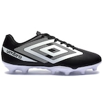 Chuteira de Campo Umbro Beat - Adulto PRETO/BRANCO