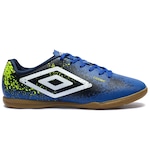 Chuteira Futsal Umbro Cosmic - Adulto AZUL/BRANCO