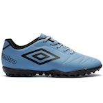 Chuteira Society Umbro Class 2.2 - Júnior Azul Claro/Preto