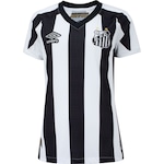 Camisa do Santos II 22 Umbro Torcedora - Feminina PRETO/BRANCO