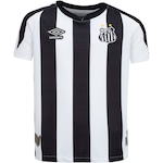 Camisa do Santos II 22 Umbro - Juvenil PRETO/BRANCO