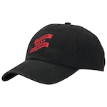 Boné do Flamengo adidas Aba Curva Snapback Casual - Adulto PRETO/VERMELHO