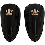 Caneleira de Futebol Umbro Protection ST - Juvenil PRETO/OURO