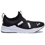 Tênis Puma Wired Run Slip On BSP - Juvenil PRETO/BRANCO