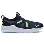 Tenis Puma Wired Run Slip On Ps Bdp Inf AZUL ESC/VERDE